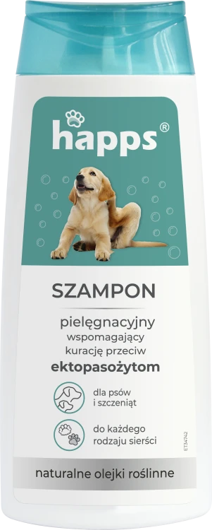 HAPPS Szampon wspomagający kurację przeciw ekopasożytom 200 ml - 2426 - 5904517427648 - 05.01.26.png