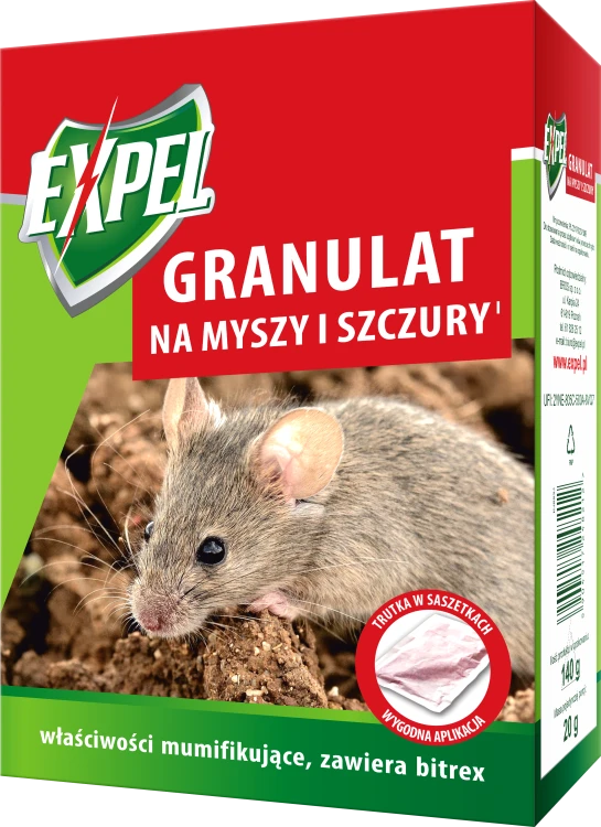EXPEL granulat na myszy i szczury 140g POWSZ - 1776 A - 5904517248212 - 13.03.25.png