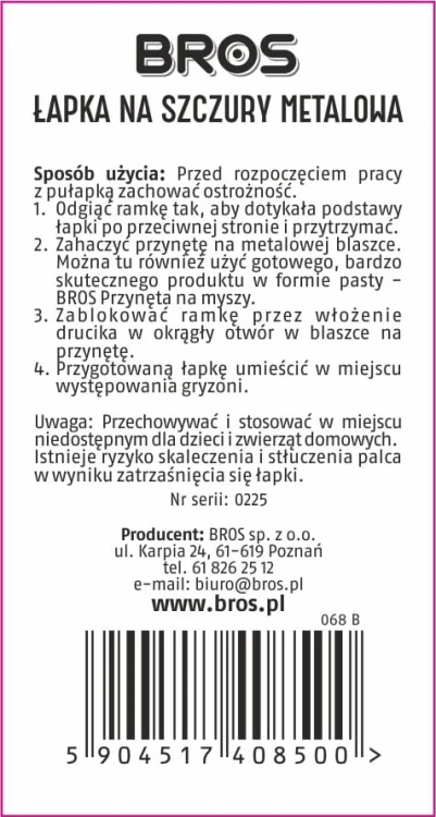 BROS Lapka na szczury metalowa - 068 B - 068 B - siatka 18.12.24.jpg
