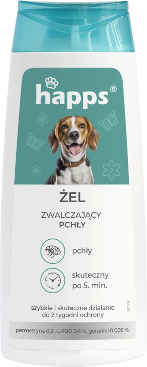 HAPPS zel zwalczajacy pchly 150 ml - 407 F - 5904517044593 06.10.25.png