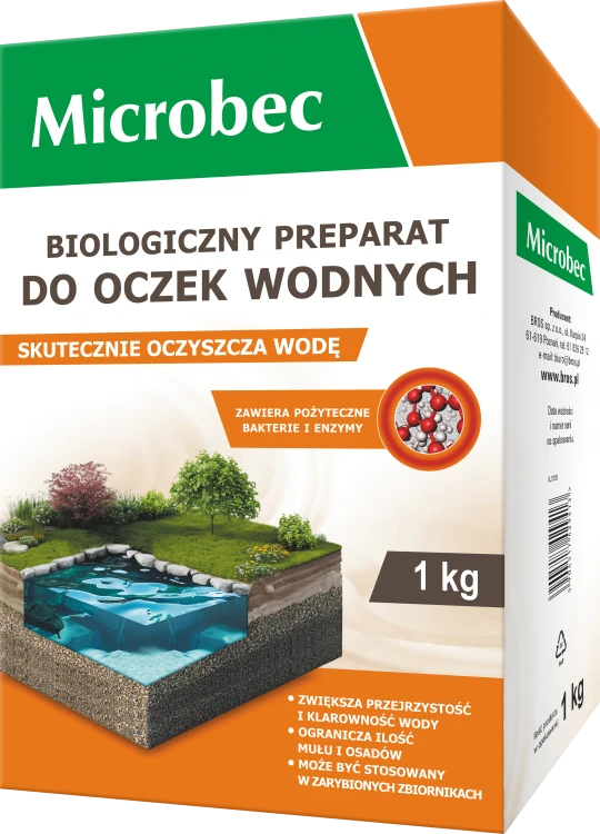 BROS Microbec Biologiczny preparat do oczek wodnych 1 kg - 2433 - 5904517429413 - 17.12.25.png