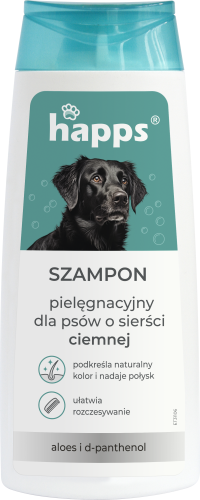 HAPPS szampon pielegnacyjny dla psow o siersci ciemnej 200 ml - 409 D - 5904517044616 30.04.24.png