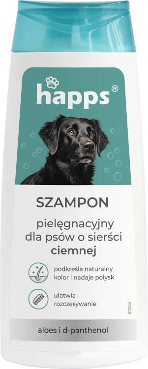 HAPPS szampon pielegnacyjny dla psow o siersci ciemnej 200 ml - 409 D - 5904517044616 30.04.24.png