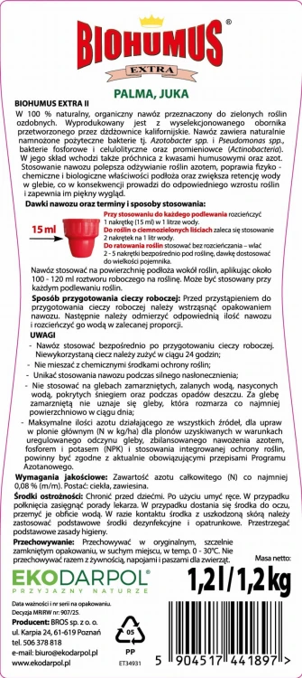 Ekodarpol Biohumus Extra Palma, Juka 1,2 l ET34931 - 2485 - siatka - 25.11.25.jpg