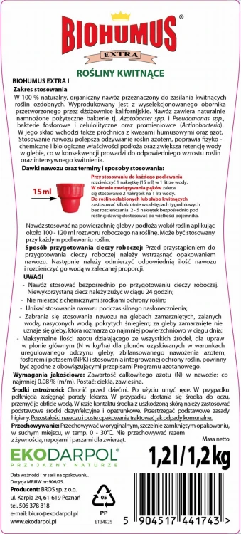 EKODARPOL Biohumus Extra Rosliny kwitnace 1,2 l ET34925 - 2468 - siatka - 20.04.26.jpg