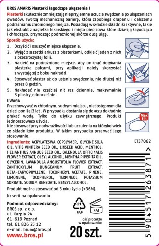 BROS Amaris plasterki lagodzace 20 szt. ET37062 - 1814 B - siatka 10.06.26.jpg
