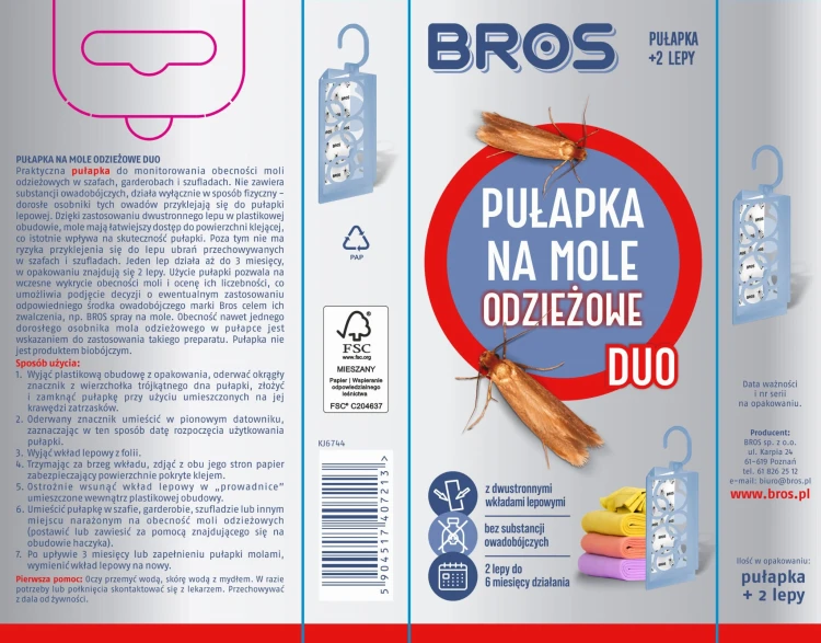 BROS Pulapka na mole odziezowe DUO KJ6744 FSC - 1863 E - siatka 10.10.25.jpg