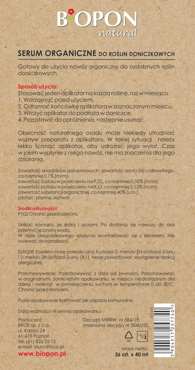 BIOPON serum do roslin doniczkowych 40ml KZ1216 - 1764 - siatka 24.02.22.jpg