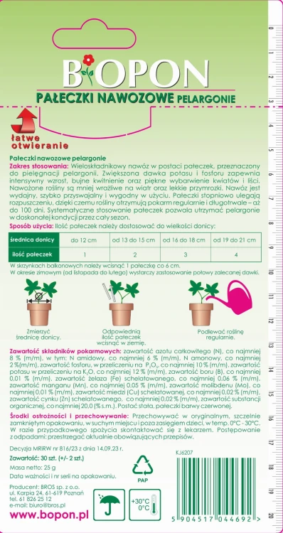 BOPON Paleczki nawozowe do pelargonii 30 szt. KJ6207 - 1213 D - siatka 06.12.24.jpg