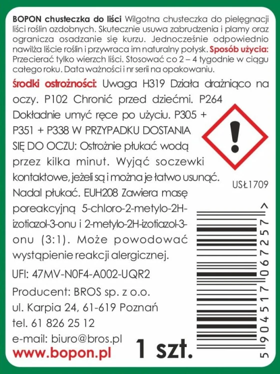 BOPON Chusteczka do lisci 1szt. USL1709 - 1240 E - siatka 08.09.25.jpg